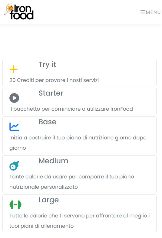 Come acquistare da Ironfood